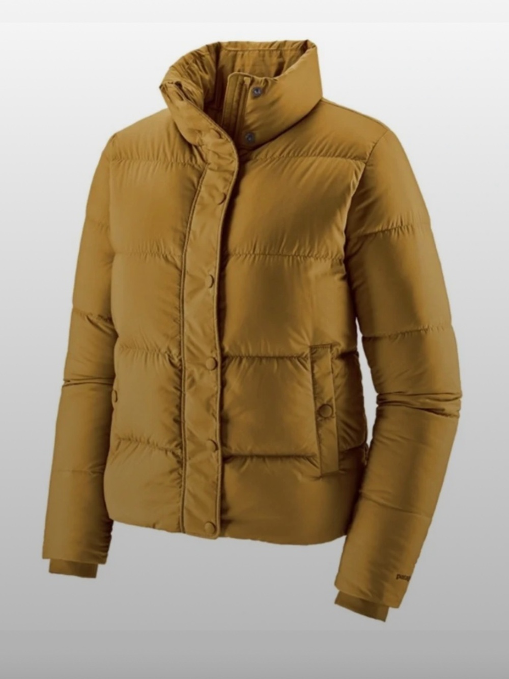 Patagonia Silent Puffer Jacket in Mustard yellow S